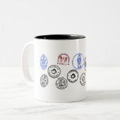 Tasse Zwei Töne Saint James Way (Vorderseite Links)