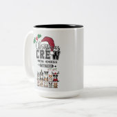 Tasse Zwei Töne Weihnachten Crew (Vorderseite Links)