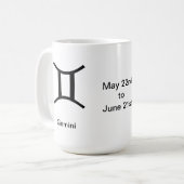 Tasse - Zwillinge (Vorderseite Links)