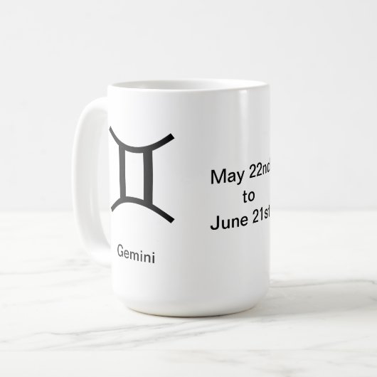 Tasse - Zwillinge (Vorderseite Links)