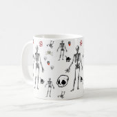 Tasse zwischen Skeletten (Vorderseite Links)