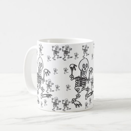 Tasse zwischen Skeletten (Vorderseite Links)