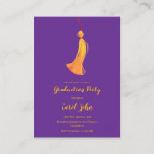 Tassel Foto 2025 Graduation Party Mini Einladung (Vorderseite)