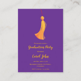 Tassel Foto 2025 Graduation Party Mini Einladung