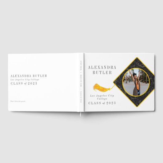 Tassel-Foto-Skriptklasse des Keepake-Abschlusses Gästebuch (Voll)