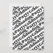 Tassel Graduation Party Einladung (Rückseite)