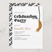 Tassel Graduation Party Einladung (Vorne/Hinten)