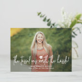 Tassel Hassle Abschluss Ankündigung Einladung (Stehend Vorderseite)