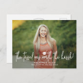 Tassel Hassle Abschluss Ankündigung Postkarte (Vorne/Hinten)