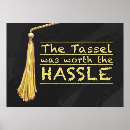 Tassel Hassle Gold Poster (Vorne)