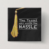 Tassel Hassle Silver Button (Vorderseite)