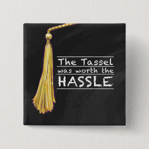 Tassel Hassle Silver Button