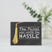 Tassel Hassle Silver Postkarte (Stehend Vorderseite)