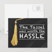 Tassel Hassle Silver Postkarte (Vorne/Hinten)