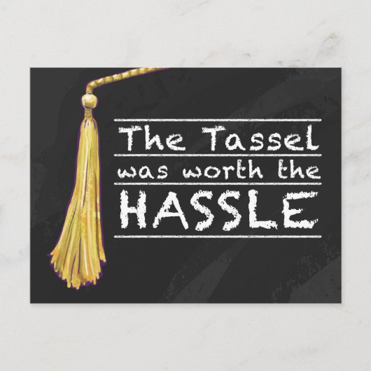 Tassel Hassle Silver Postkarte (Vorderseite)