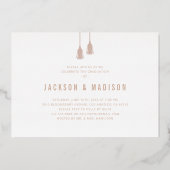 Tassel Joint Foto Graduation Party 2025 Folieneinladung (Rückseite)