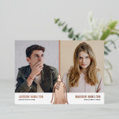 Tassel Joint Foto Graduation Party 2025 Folieneinladung (Stehend vorne)