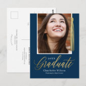 Tassel Pride Abschluss Ankündigung Postkarte (Vorne/Hinten)
