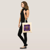 Tassel Raffia Fiesta Tragetasche (Vorderseite (Model))