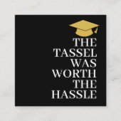 Tassel war den Hassle - Grad - Gabe QR Code wert Begleitkarte (Vorderseite)