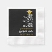Tassel war der Hassle wert - Moderner Abschluss Serviette (Vorderseite)