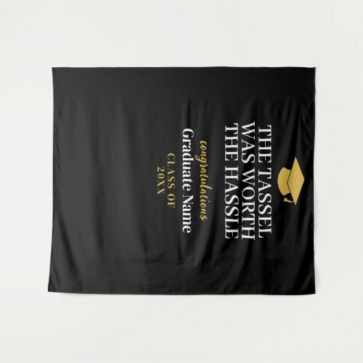 Tassel war der Hassle wert - Moderner Abschluss Wandteppich (Vorderseite (Horizontal))