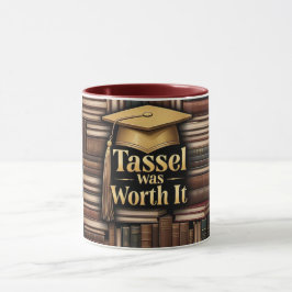 Tassel war es wert, dass es Bücher Abschluss Tasse