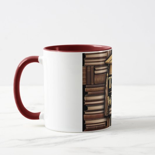 Tassel war es wert, dass es Bücher Abschluss Tasse (Links)