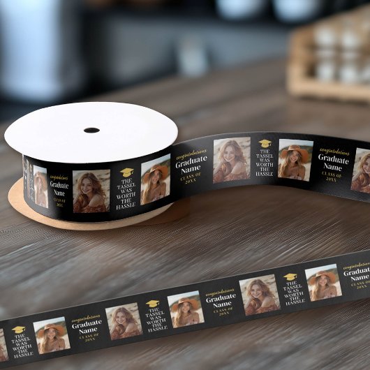 Tassel war Hassle Modern Abschluss 2 Foto Satinband