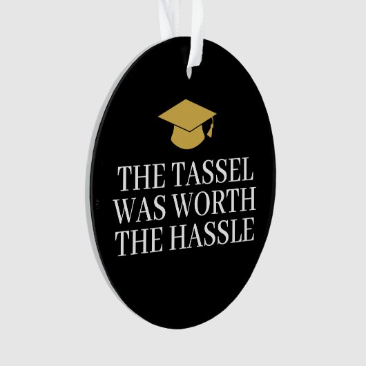 Tassel war Hassle wert - Modernes Abschluss Foto Ornament (Vorderseite)