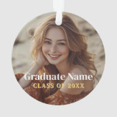 Tassel war Hassle wert - Modernes Abschluss Foto Ornament (Rückseite)