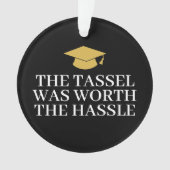 Tassel war Hassle wert - Modernes Abschluss Foto Ornament (Vorderseite)