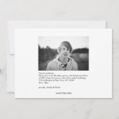 Tassel wert Hassle in White Grad Ankündigung (Rückseite)