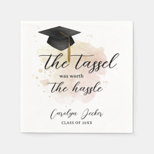 Tassel Worth Hassle Abschluss Serviette
