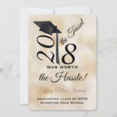 Tassel Worth the Hassle Abschluss 2018 Einladung (Vorderseite)