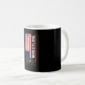 Tassen-amerikanischer Wrestling-Nizza Entwurf Kaffeetasse (VorderseiteRechts)