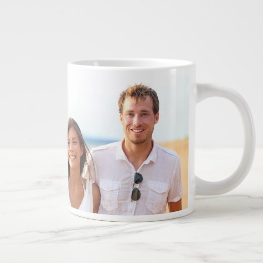 Tassen-Andenken zum Speichern des Datums Jumbo-Tasse (Rechts)