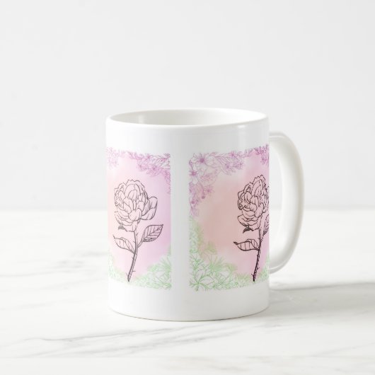 Tassen & Becher || Rose Bloom Tasse (VorderseiteRechts)