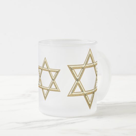 Tassen-Davidsstern Mattglastasse (VorderseiteRechts)