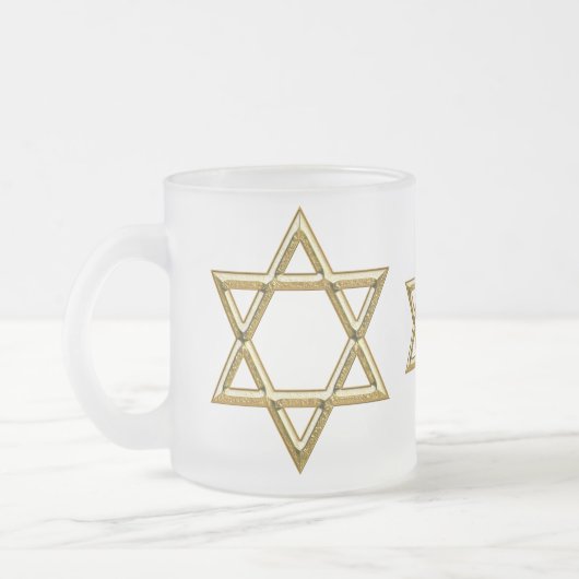 Tassen-Davidsstern Mattglastasse (Links)