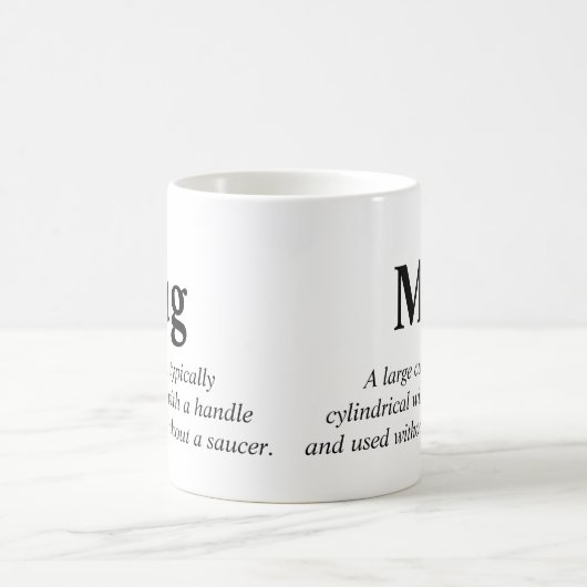 Tassen-Definitions-Tasse Kaffeetasse (Mittel)