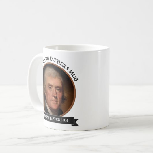 Tassen der Gründungsväter: Thomas Jefferson (Vorderseite Links)