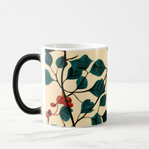 Tassen-Design mit altem botanischen Blattmuster Verwandlungstasse
