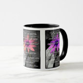 Tassen-Farbsonnenblumen "Go tun es" Zitat Tasse (VorderseiteRechts)