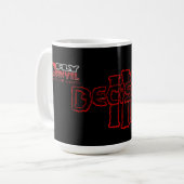 Tassen-Fliegen-Amboss der Entscheidungs-3 Kaffeetasse (Vorderseite Links)