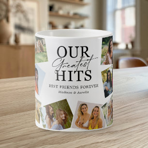 Tassen-Fotocollage mit den größten Hits der besten Kaffeetasse