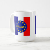 Tassen-französische Flagge EU Frexit Kaffeetasse (Vorderseite Links)