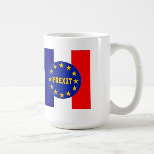 Tassen-französische Flagge EU Frexit Kaffeetasse (Rechts)