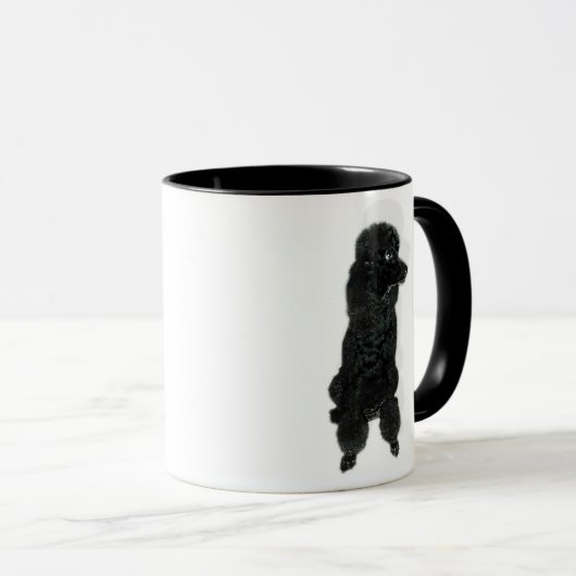 Tassen-französisches Pudel-Milchkaffee Tasse (VorderseiteRechts)