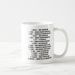 Tassen-Führer zur Grammatik Kaffeetasse